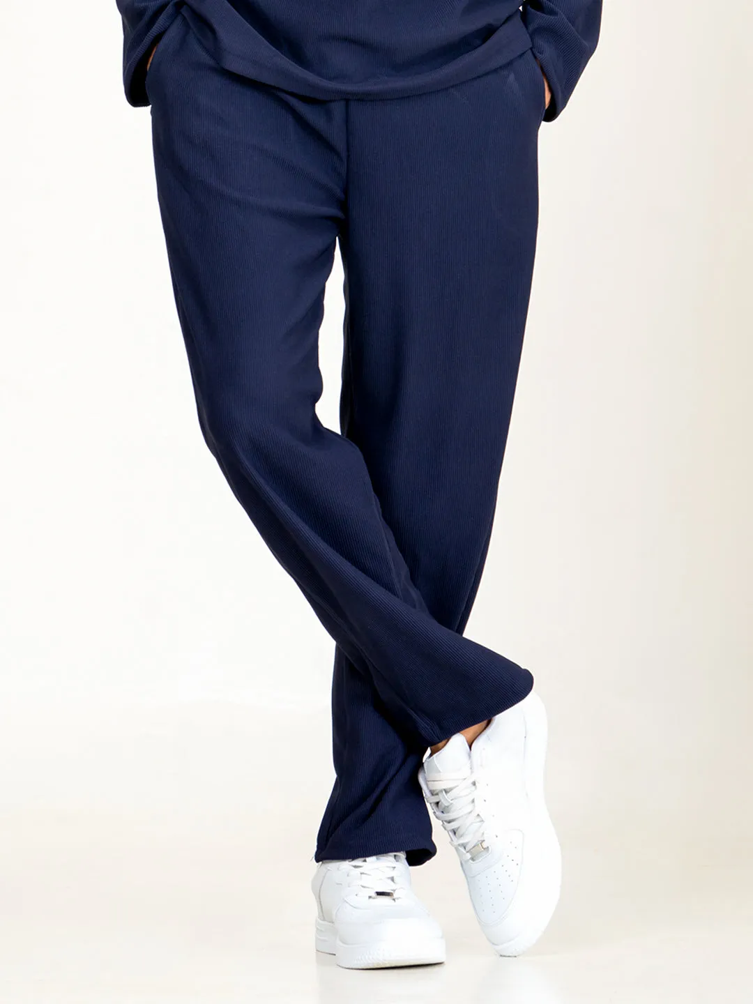 Navy Blue Cord Pant