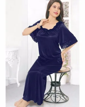 Navy Blue - FL-510 - Flourish Nightwear