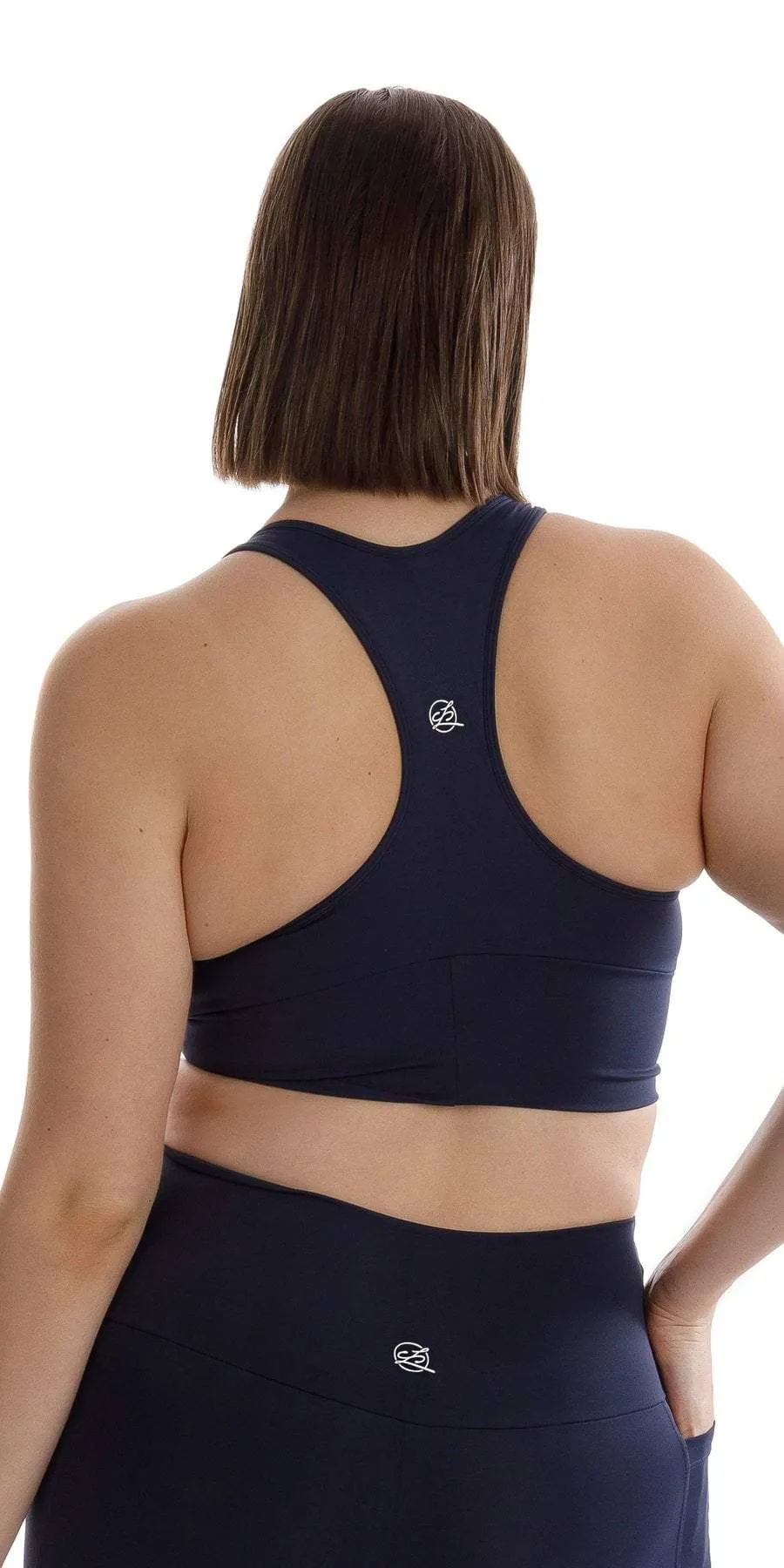Navy Body Luxe Racer Back Bra