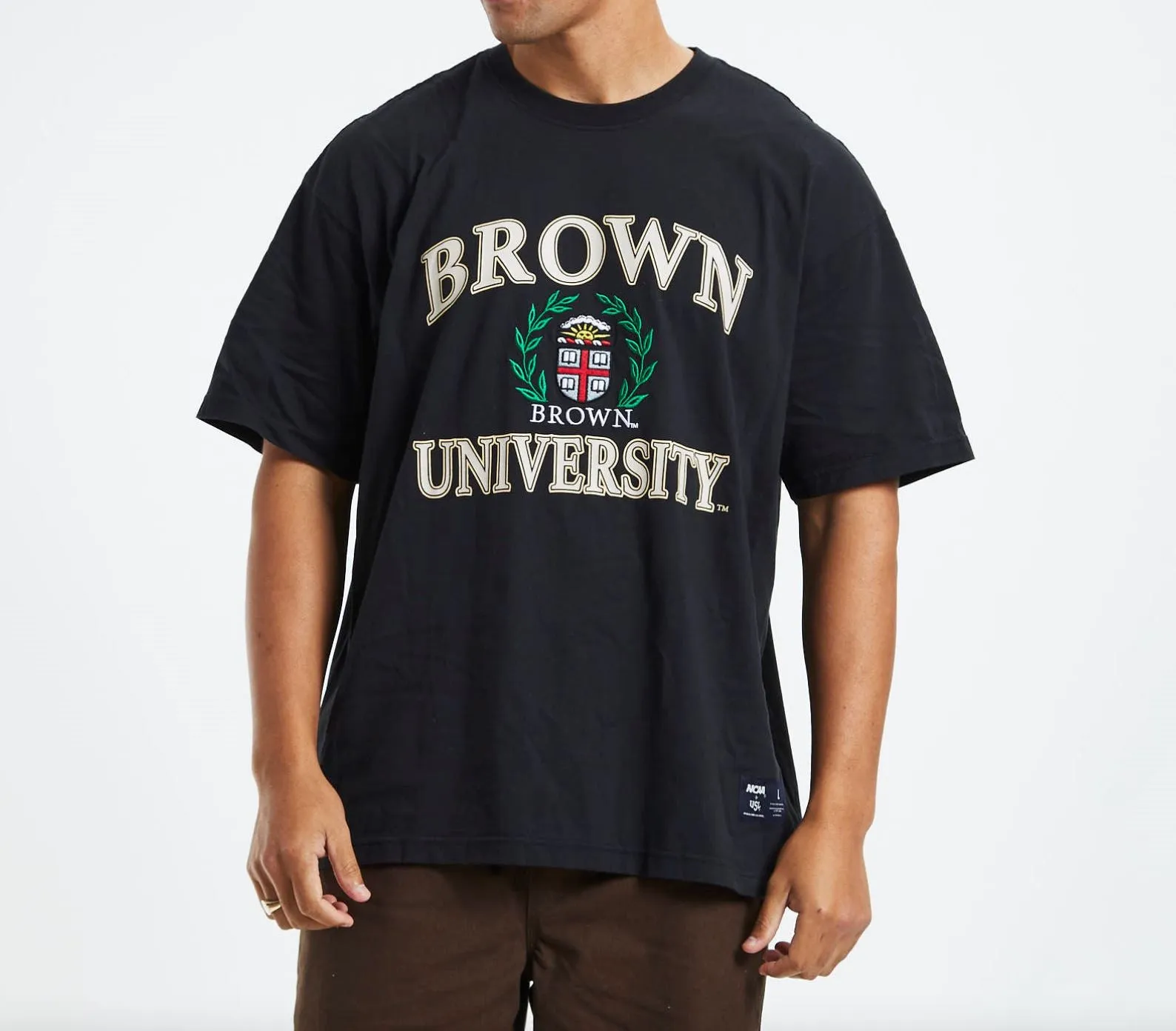 NCAA Brown University Mens Black T-Shirt Size XL