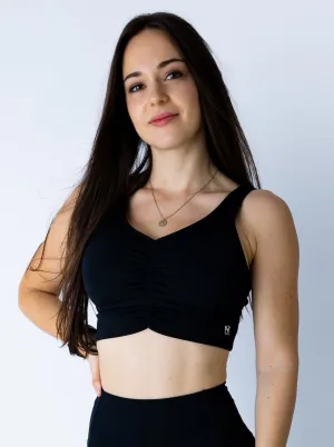 New Beginnings Collection Black Sport Bra