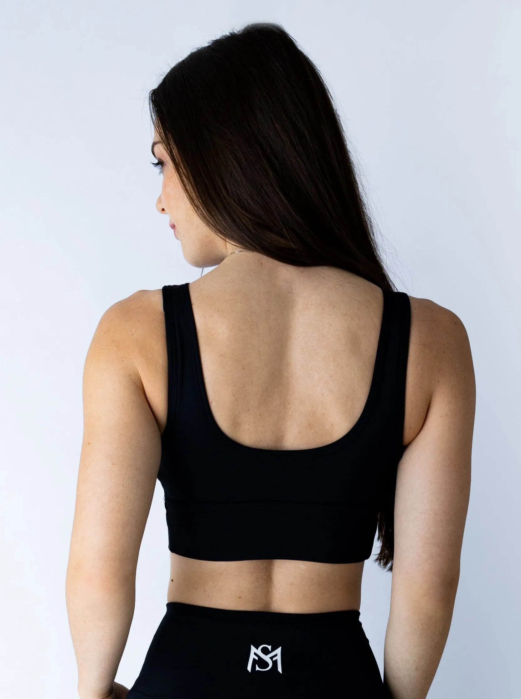 New Beginnings Collection Black Sport Bra