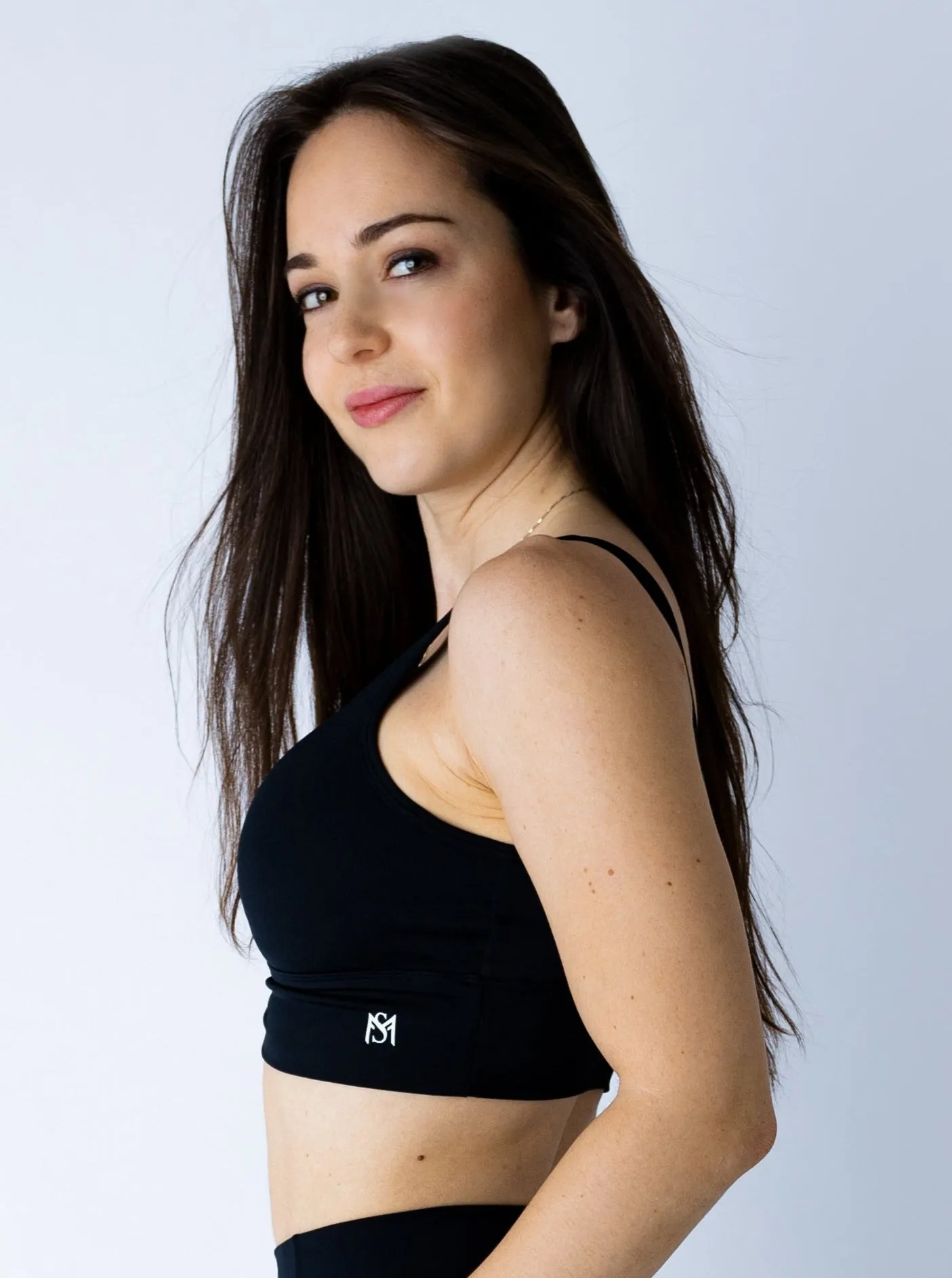 New Beginnings Collection Black Sport Bra