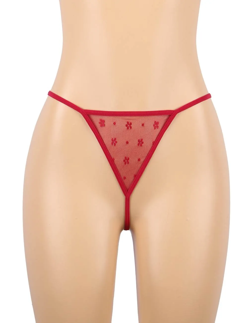 New Black & Red Sexy Halter Leather Lace Stitching Gartered Lingerie