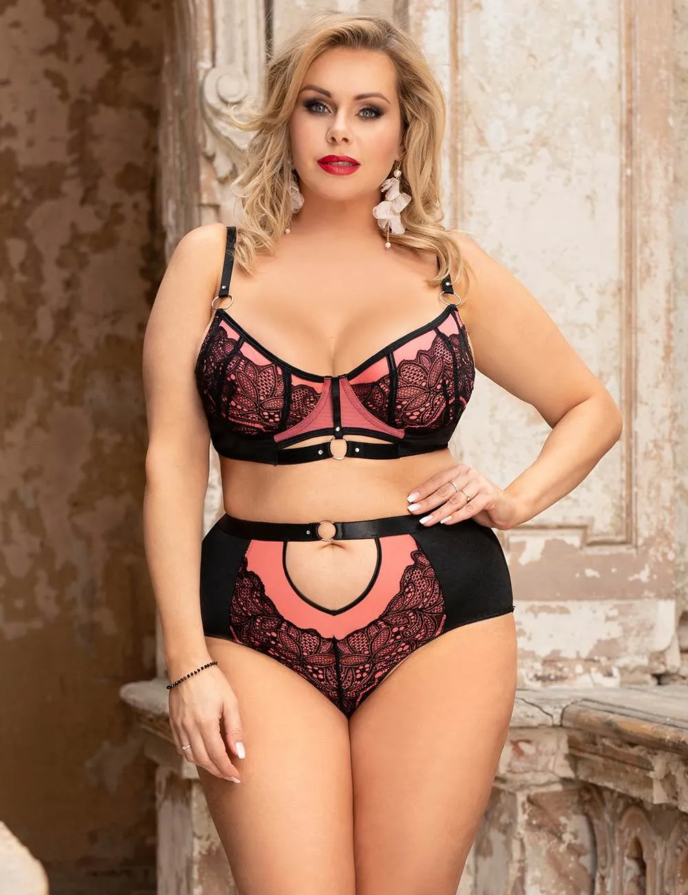New Exquisite Sexy Lace Splice Bra Set Egypt With Underwire