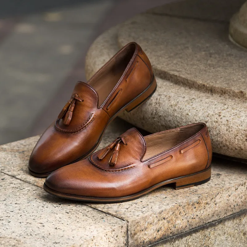 New York City Handmade Tassel Loafers