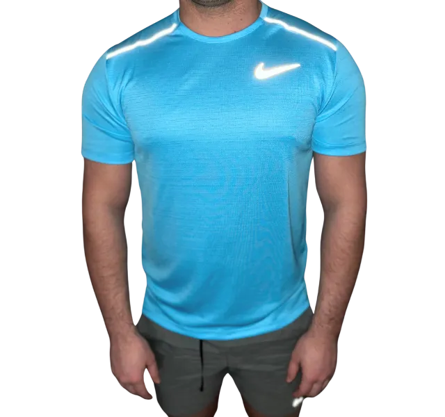 Nike 1.0 Miler and Flex Stride Shorts Set - Baltic Blue/Black