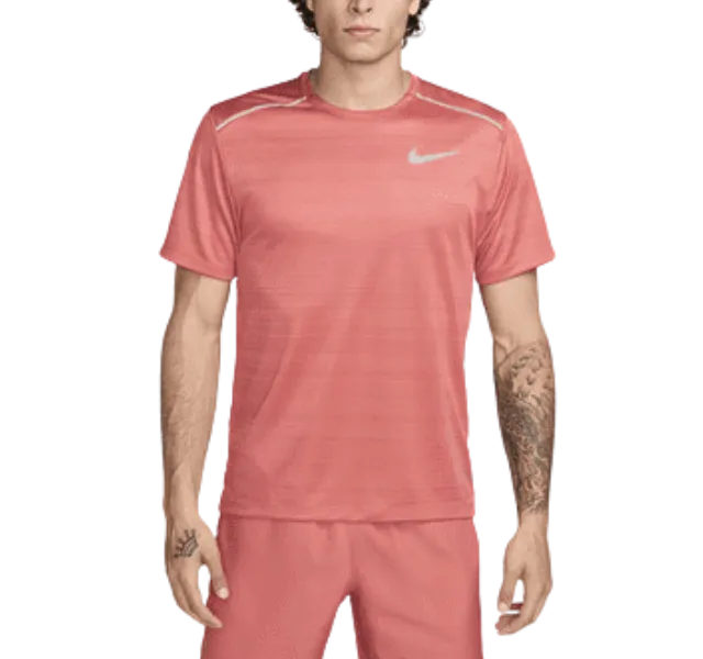 Nike Miler T-Shirt - Windrunner - Challenger Shorts Outfit - Adobe Red/Pink