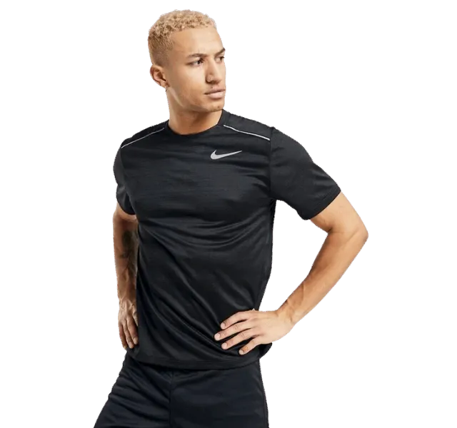 Nike Miler T-Shirt - Windrunner - Flex Stride Shorts Outfit - Triple Black