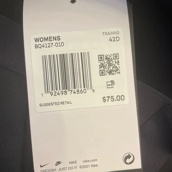 Nike Plus Size 42 D Bold High Impact Sports Bra Activewear NEW
