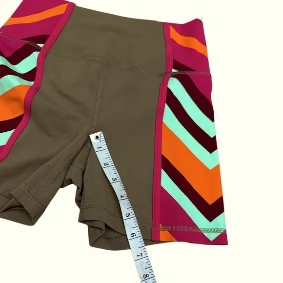 NWOT FP Movement Never Better Colorblock Bike Shorts in Moonrock Combo