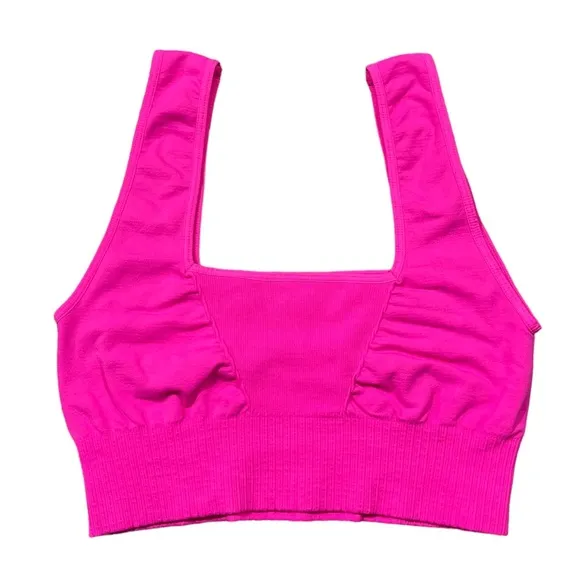 NWOT Free People Good Karma Square Neck Bra