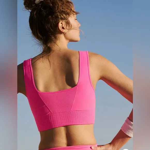 NWOT Free People Good Karma Square Neck Bra