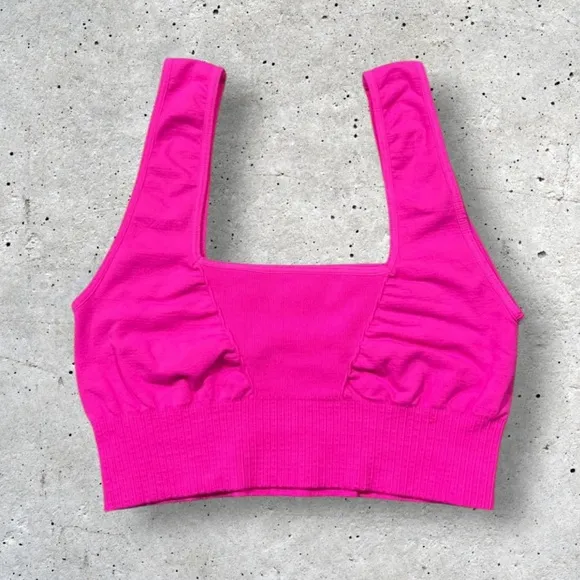 NWOT Free People Good Karma Square Neck Bra