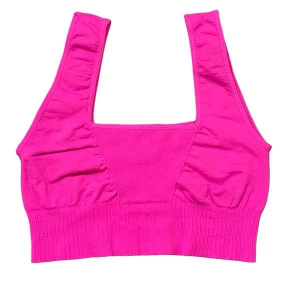 NWOT Free People Good Karma Square Neck Bra