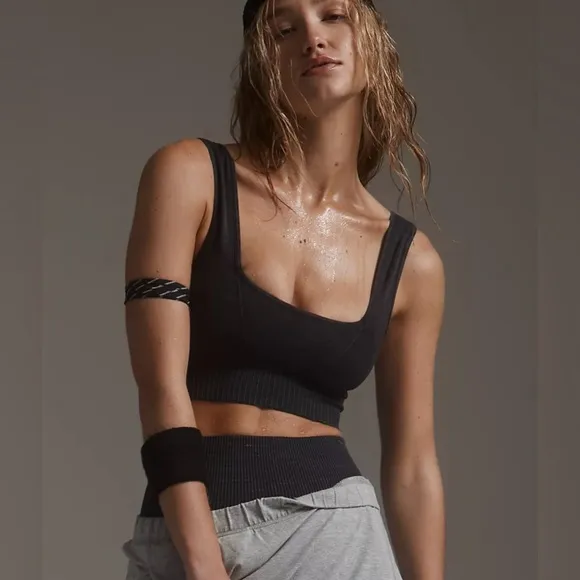 NWOT Free People Good Karma Square Neck Bra