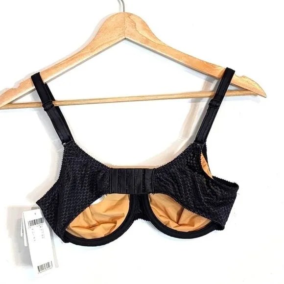 NWT Chantelle C Magnifique Seamless Unlined Underwire Minimizer Black Size 32D