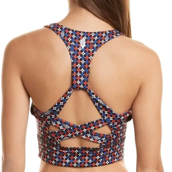 NWT Free People Movement Ashford Print Sports Bra Sz. S
