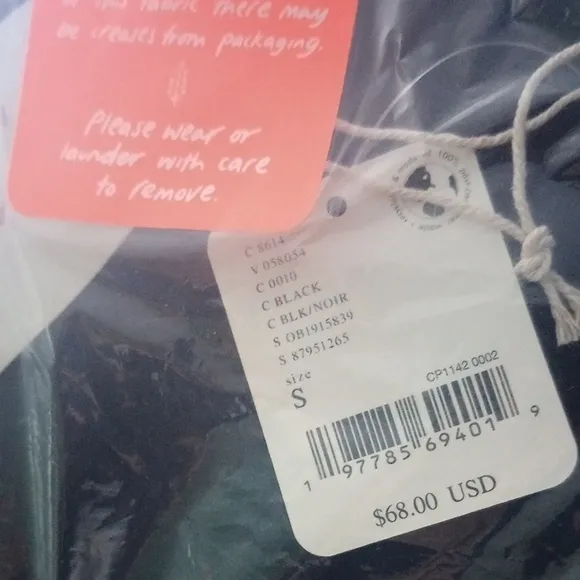 NWT Free People X Hatch Never Better Sports Bra In Black Maternity Size Small
