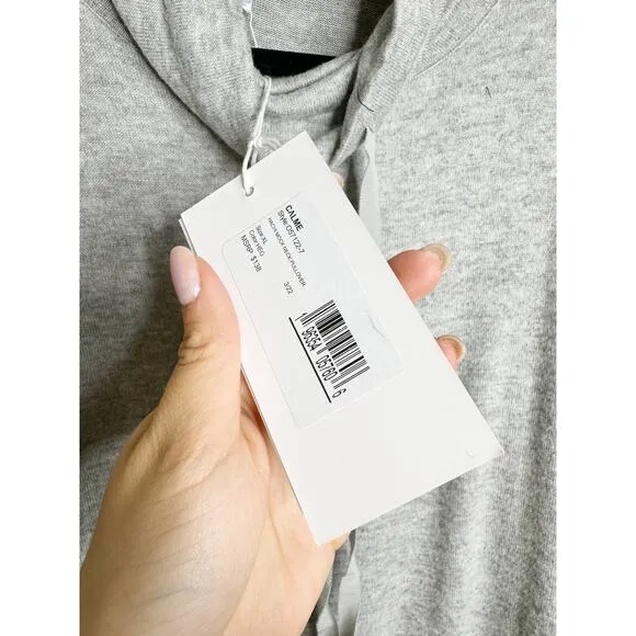 NWT Johnny Was Calme Hachi Mock Neck Pullover Sweatshirt X Large Gray