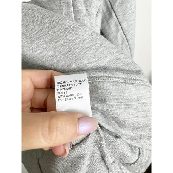 NWT Johnny Was Calme Organic Cotton Easy Pullover Hoodie Sweatshirt Gray XS