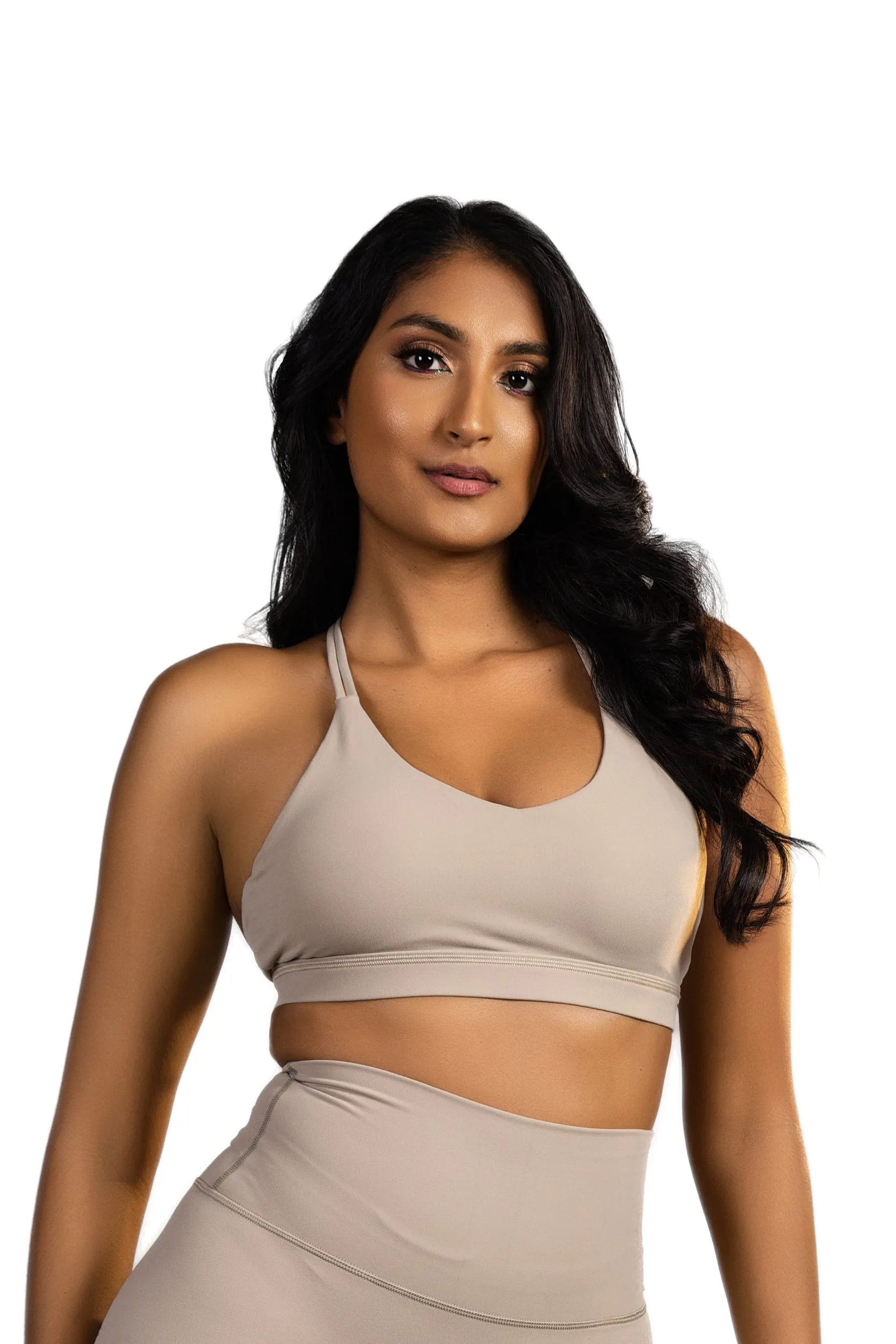 Nyra Sport Bra Beige