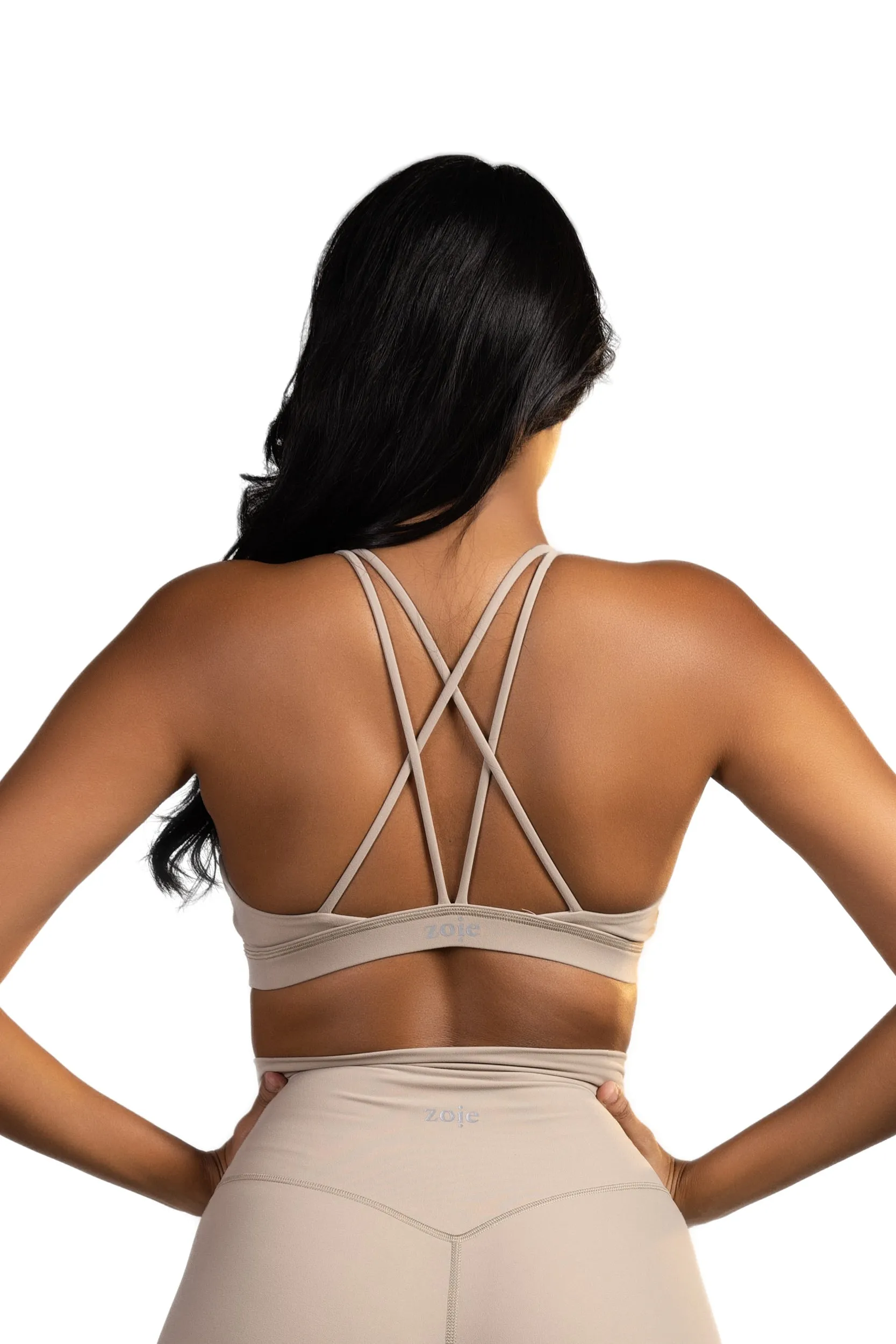 Nyra Sport Bra Beige