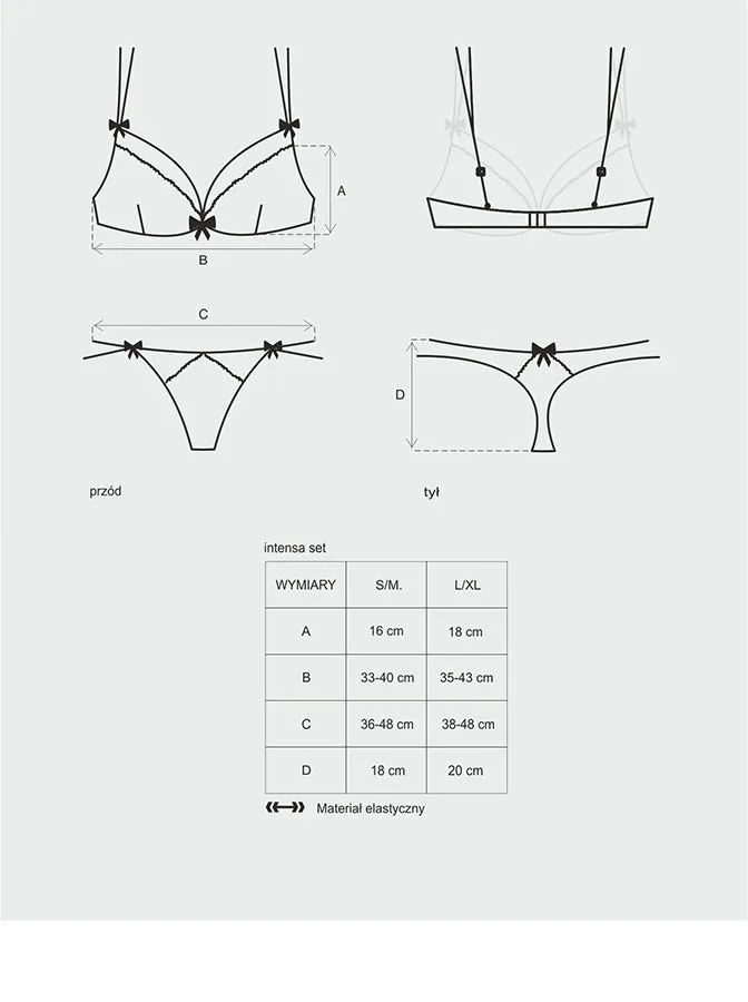 Obsessive Intensa Bra and String
