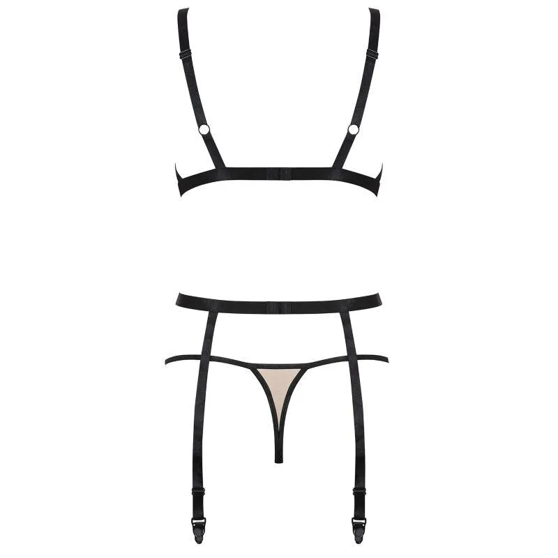 OBSESSIVE - NUDELIA THREE PIECES SET L/XL