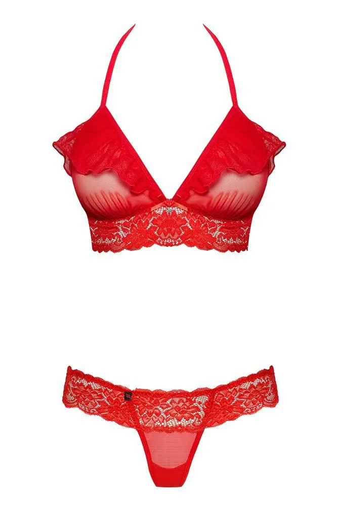 Obsessive Red Lingerie Set (S/M)