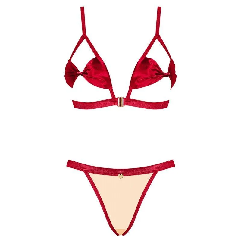 OBSESSIVE - RUBINESA TWO PIECES SET L/XL