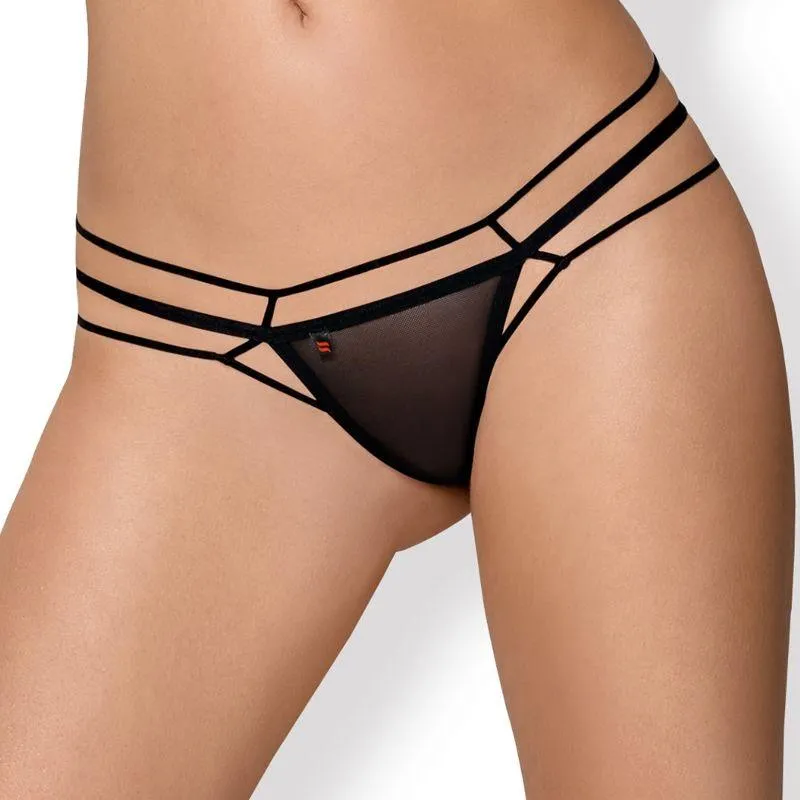 Obsessive - Sexy Lingerie - 875 Thong -Black