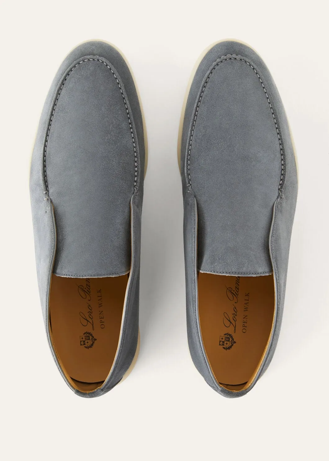 Open Walk Boots in Ice Blue Suede