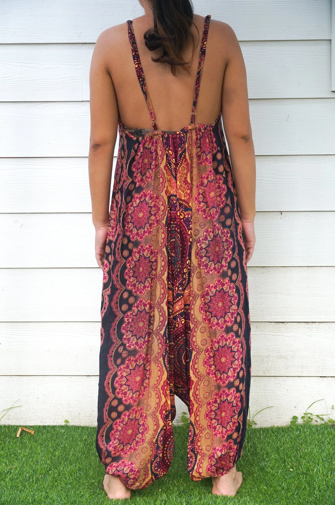 Orange Mandala Romper