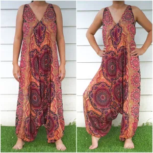 Orange Mandala Romper