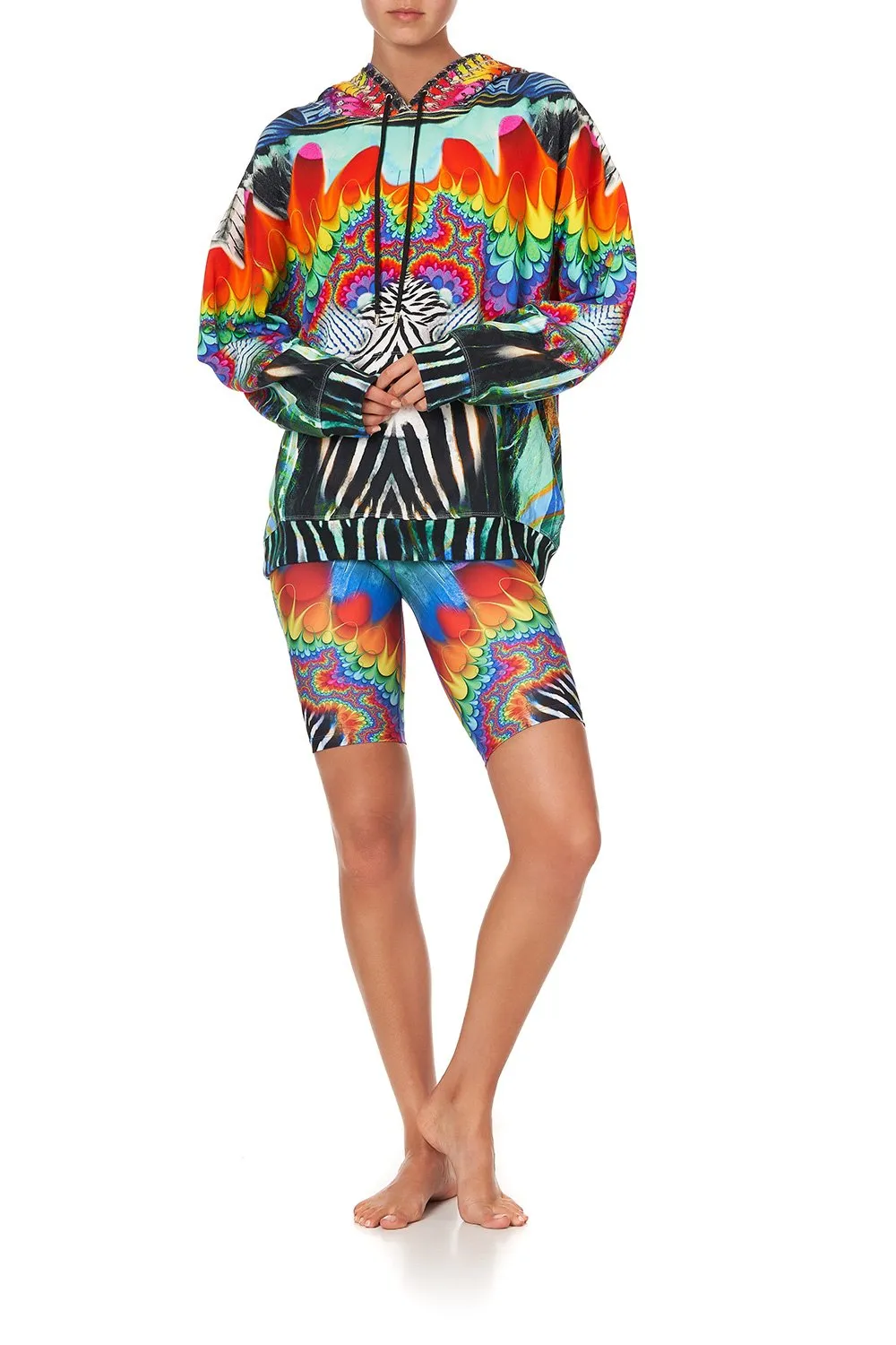 OVERSIZE BOYFRIEND HOODIE RAINBOW GATHERING