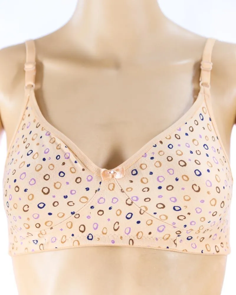 Pack of 2 - Madam Bra - M-7 - Non Padded, Non Wired Bra, Soft Jersey Cotton Bra