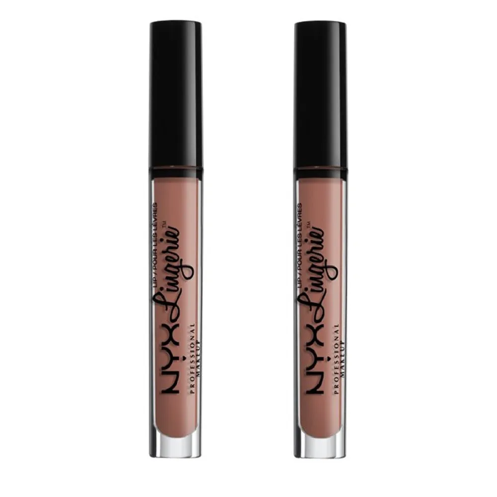 Pack of 2 NYX Lip Lingerie Liquid Lipstick, Cashmere Silk # LIPLI18