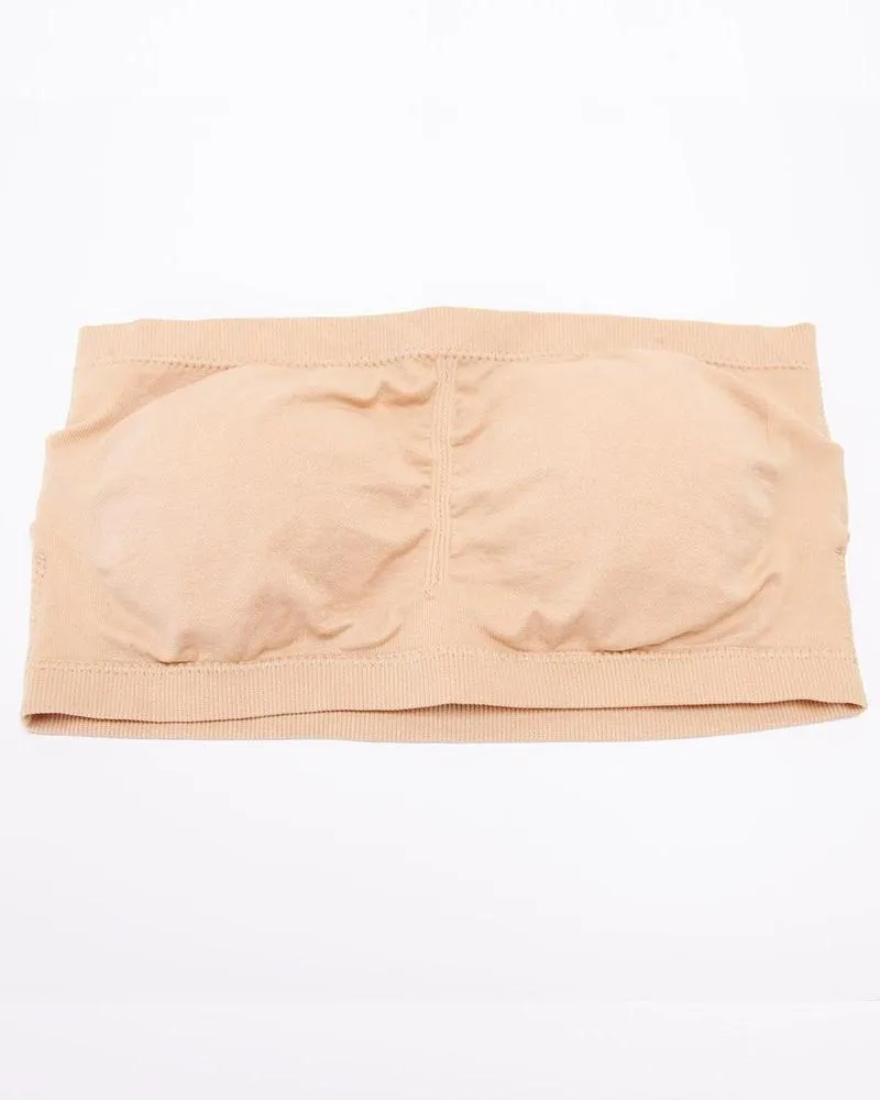 Pack of 2 - Sexy Tube Padded Top Bandeau Stretchable Strapless Bra