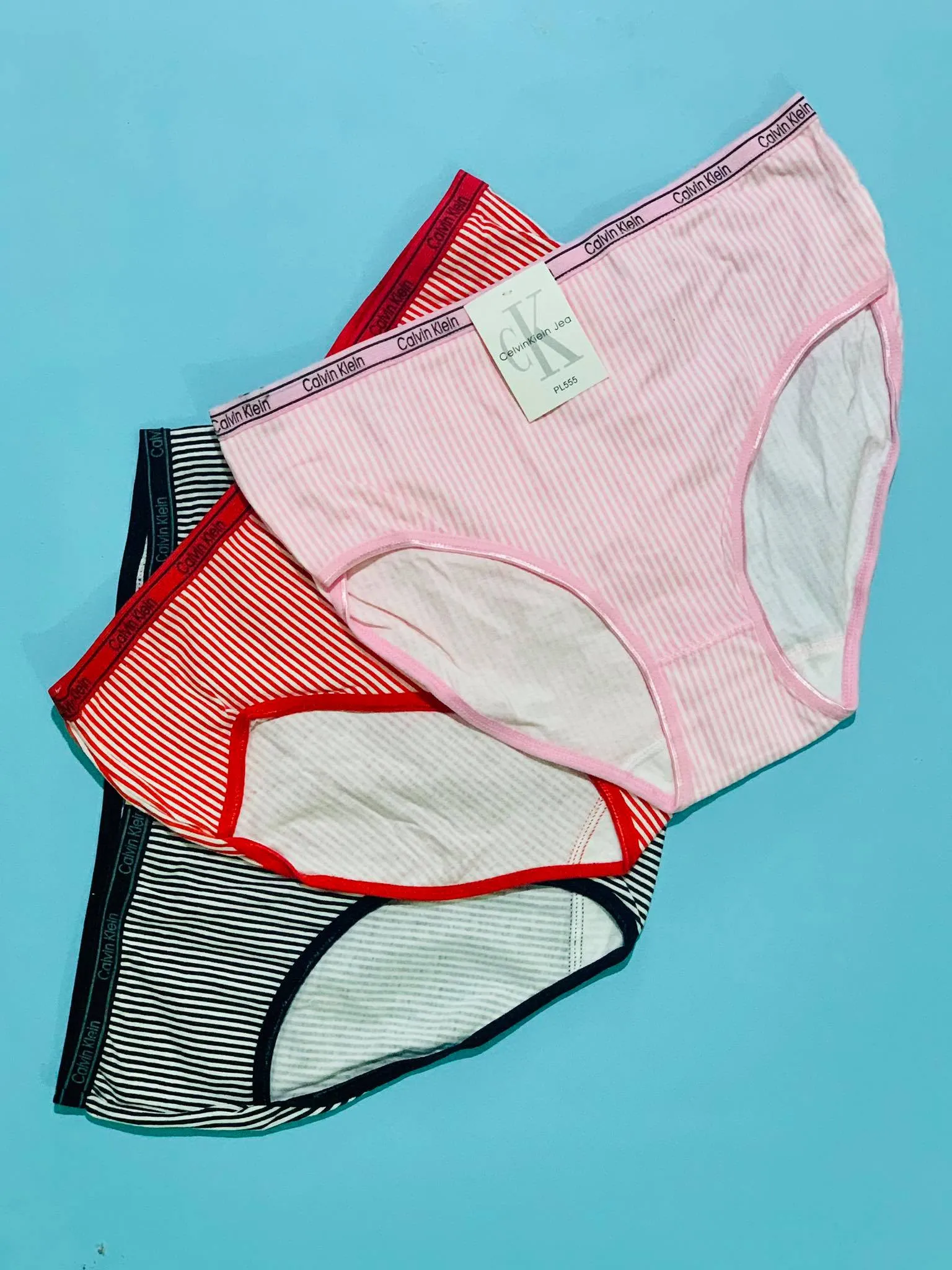 Pack of 3 - CK Plain Panty - Flourish CK Plain Panty Mix Colors - 444, 555, 666