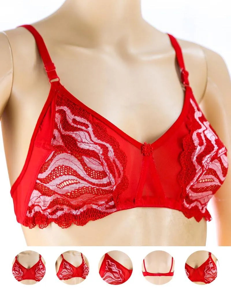 Pack of 3 Madam Bra - Limca - Non Padded Bra - Non Wired Bra