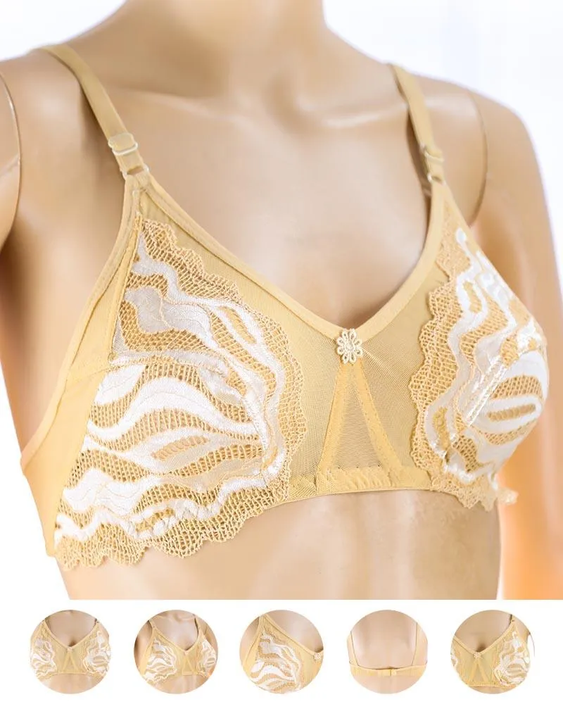 Pack of 3 Madam Bra - Limca - Non Padded Bra - Non Wired Bra