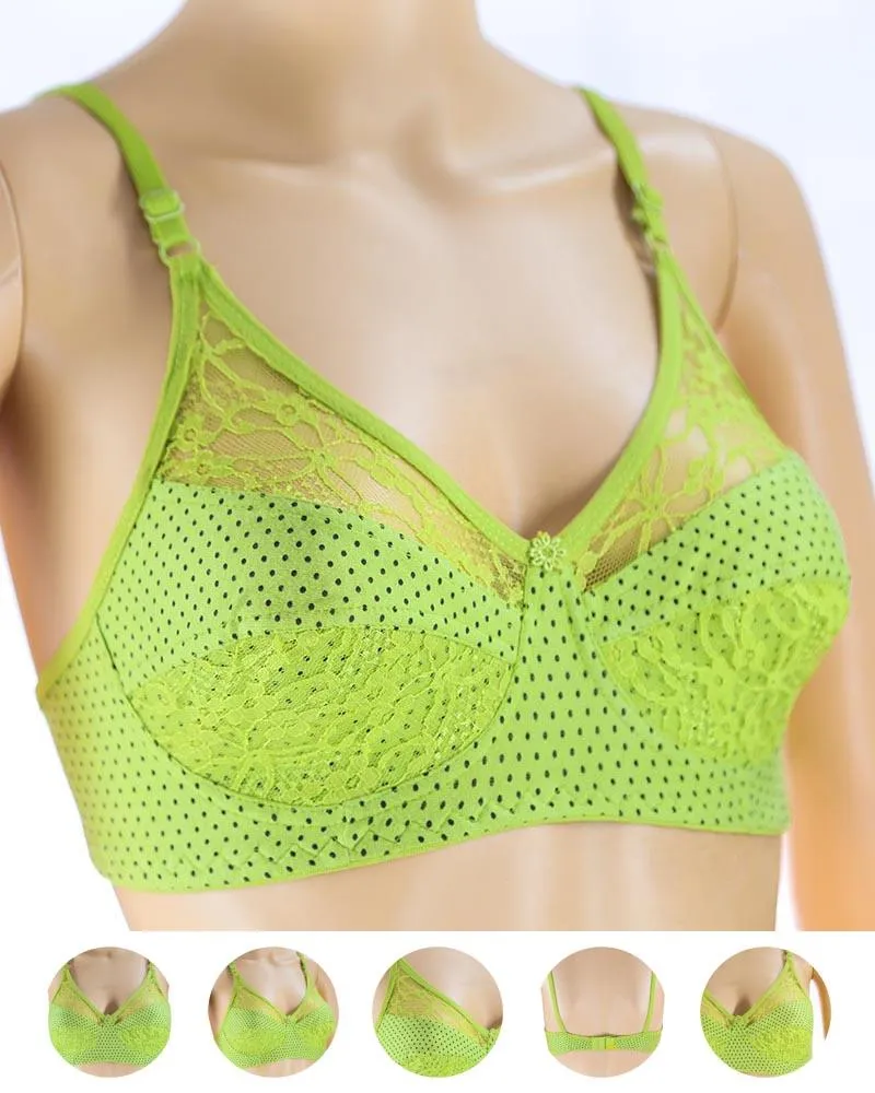 Pack of 3 Madam Bra - N2 - Non Padded Bra - Non Wired Bra