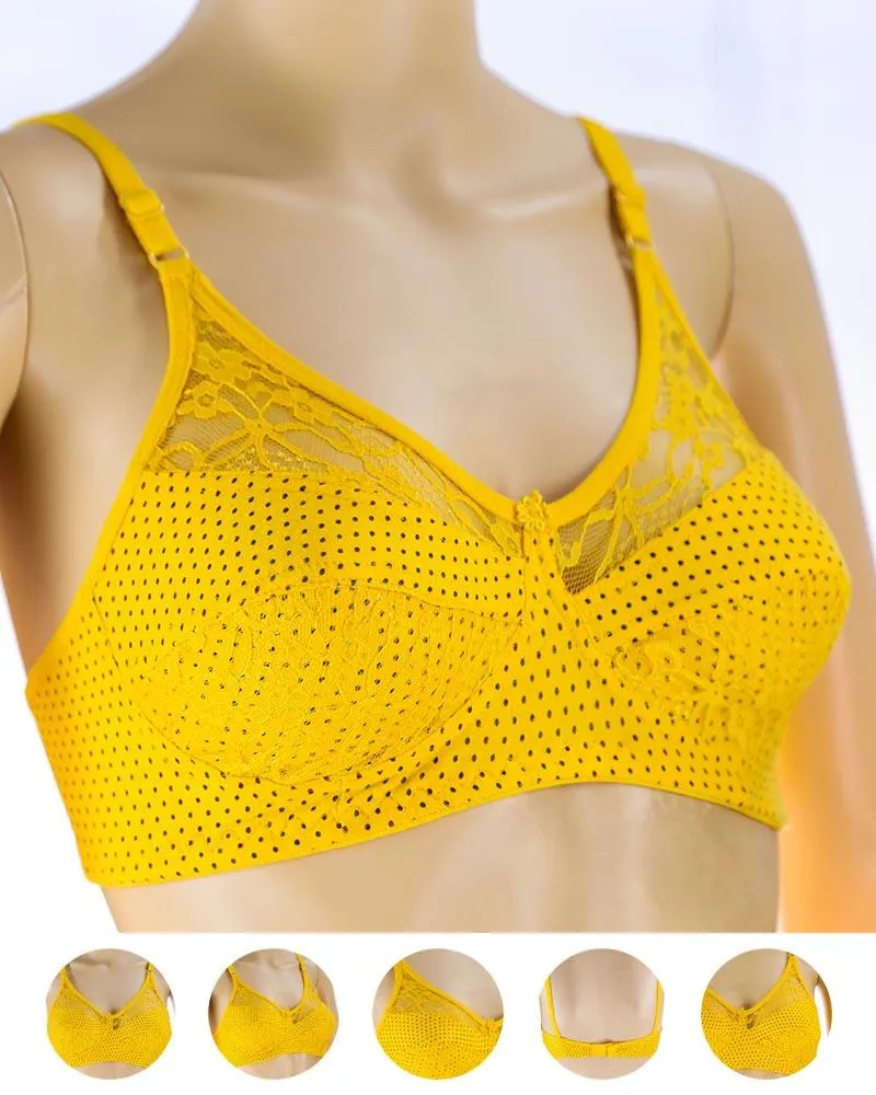 Pack of 3 Madam Bra - N2 - Non Padded Bra - Non Wired Bra