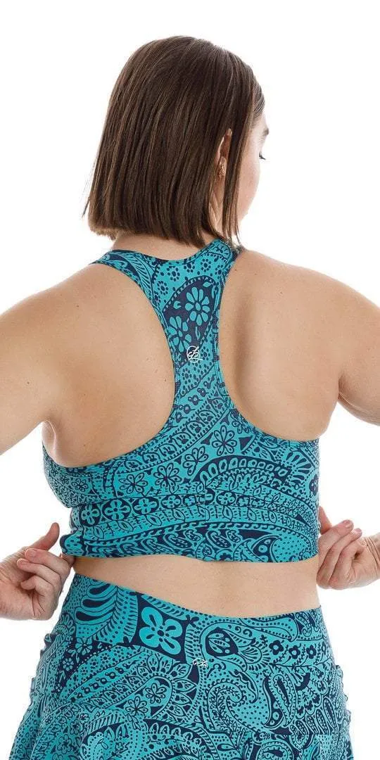 Paisley Tide Eco Racer Back Bra