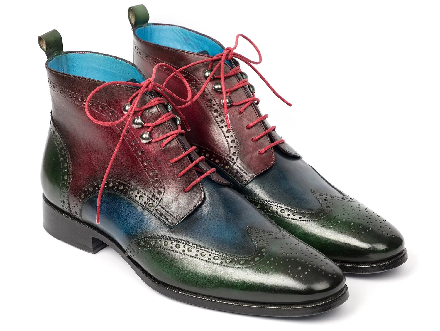 Paul Parkman Hand-Painted Wingtip Ankle Boots