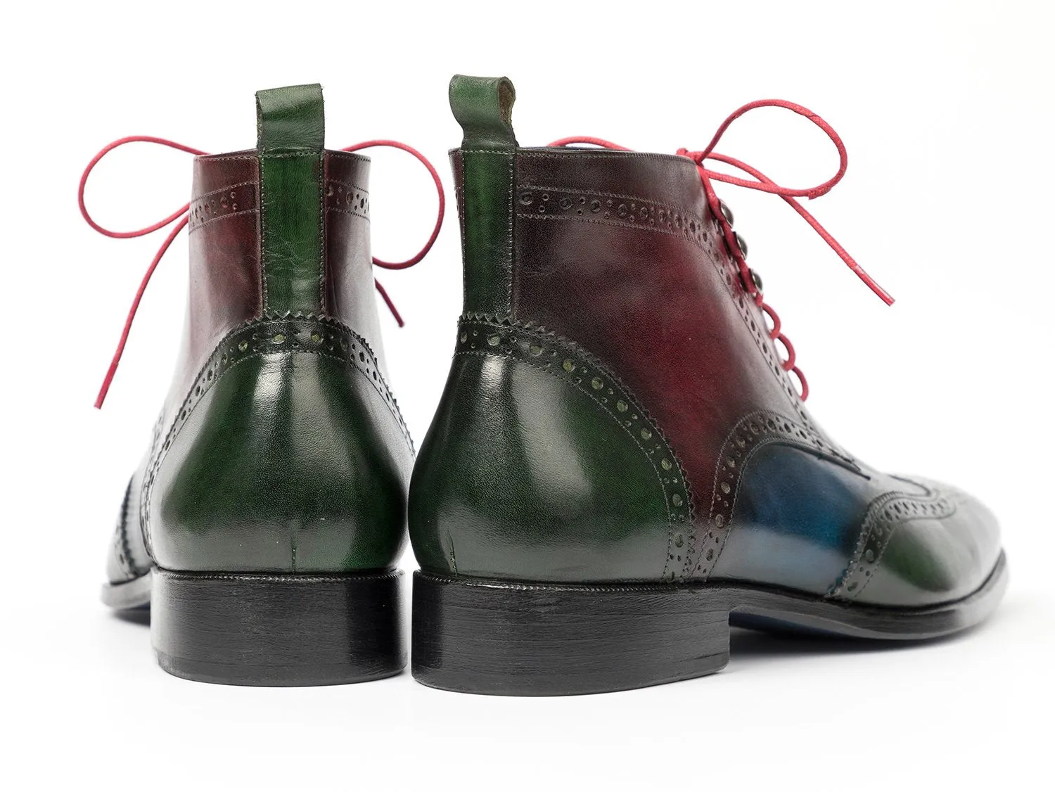 Paul Parkman Hand-Painted Wingtip Ankle Boots