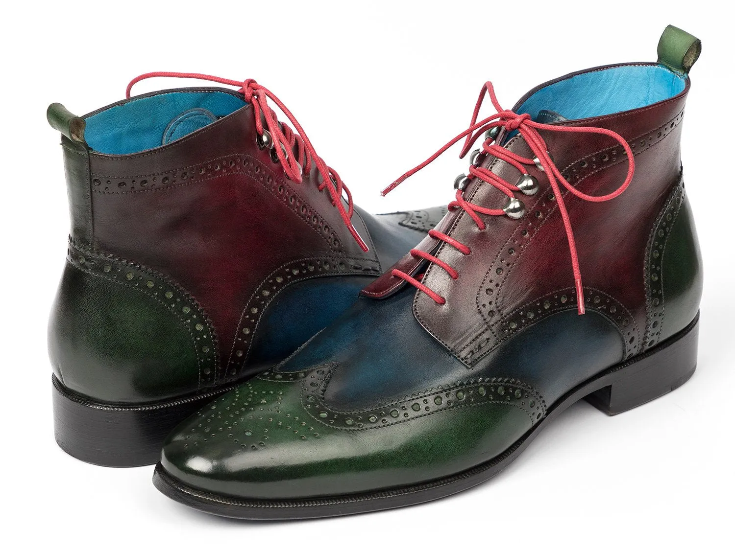 Paul Parkman Hand-Painted Wingtip Ankle Boots