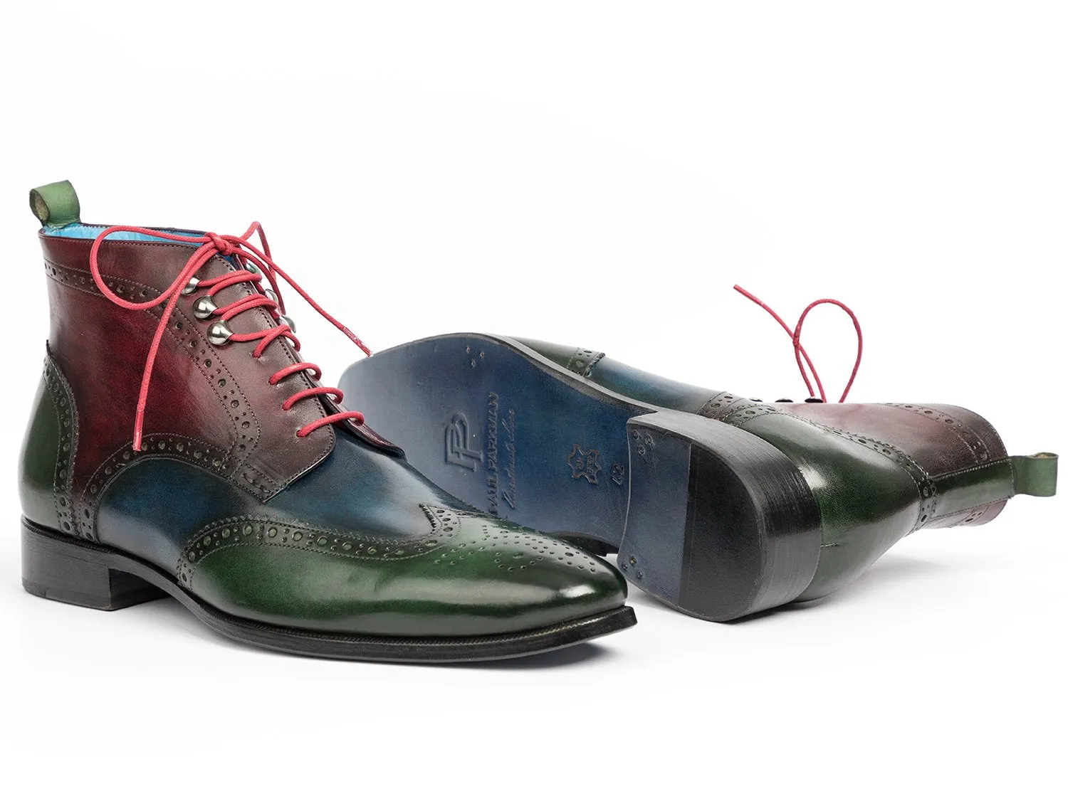 Paul Parkman Hand-Painted Wingtip Ankle Boots