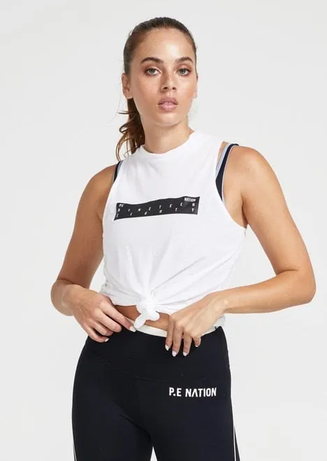 P.E NATION Retriever Tank White